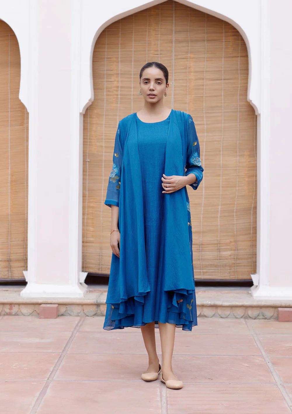 Sapphire Applique Jacket Dress