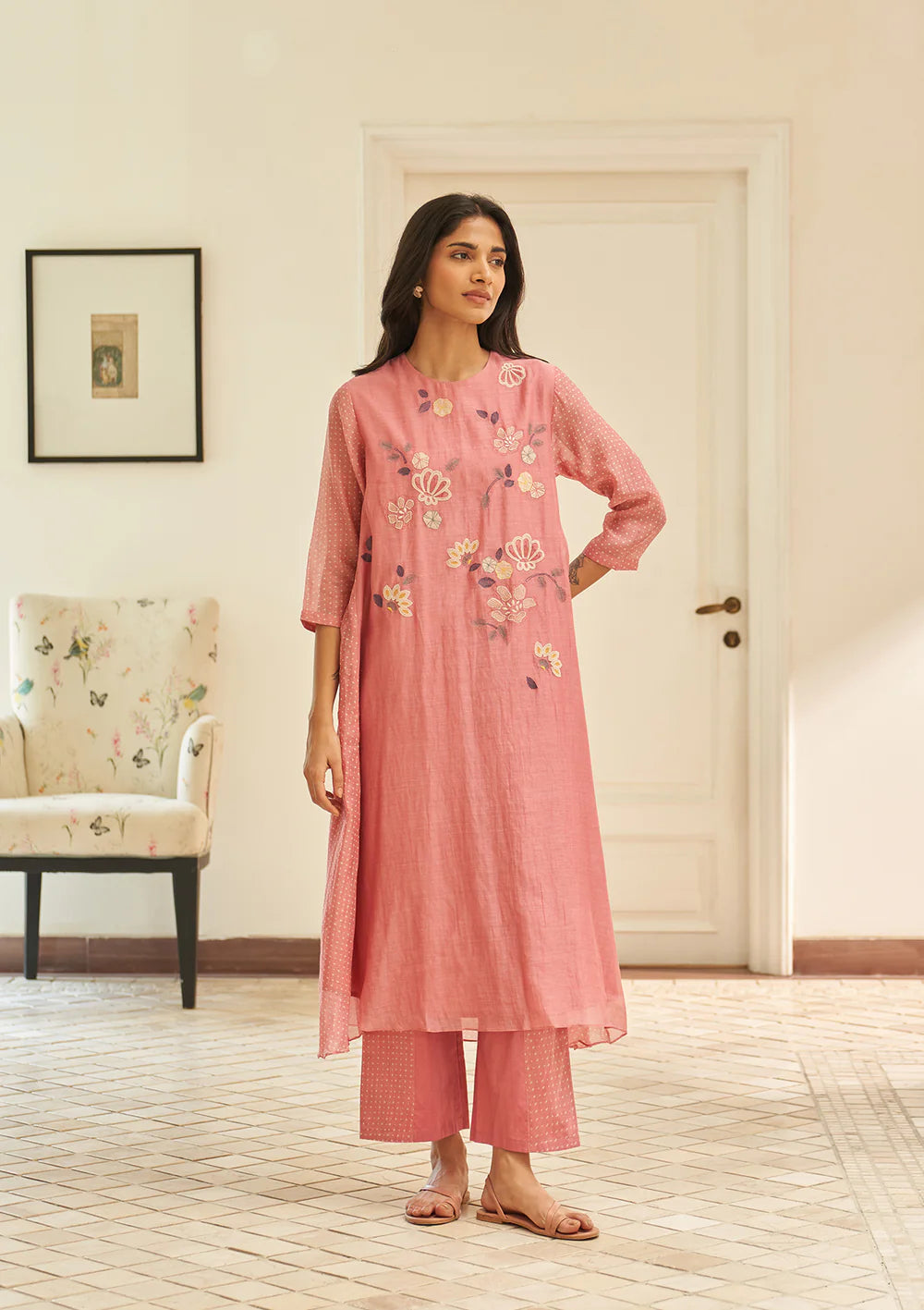 Peony Applique Co-ord Set