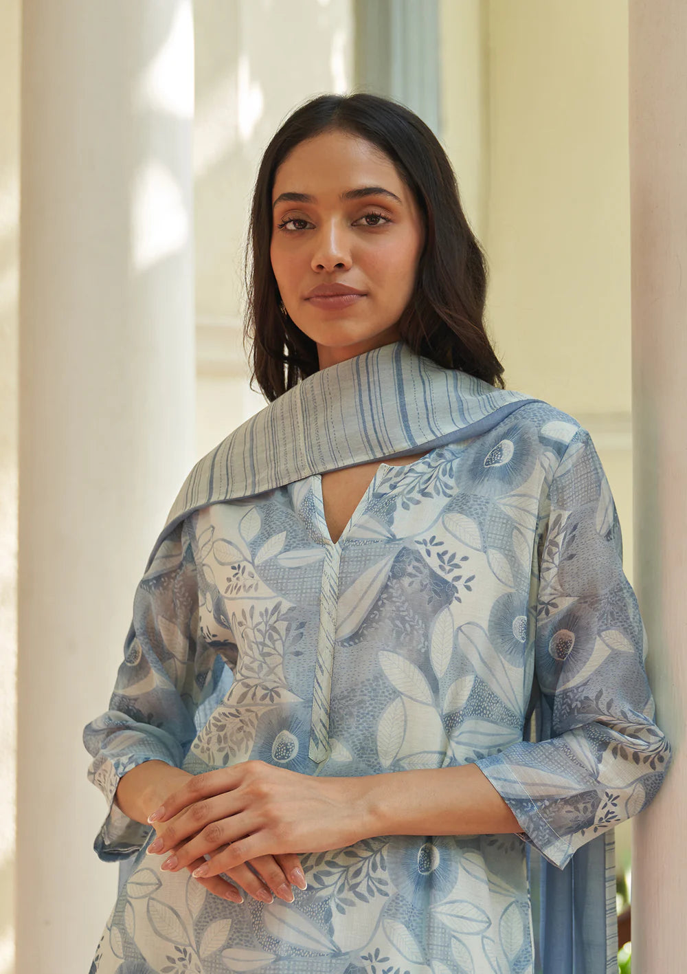 Powder Blue Kurta Set