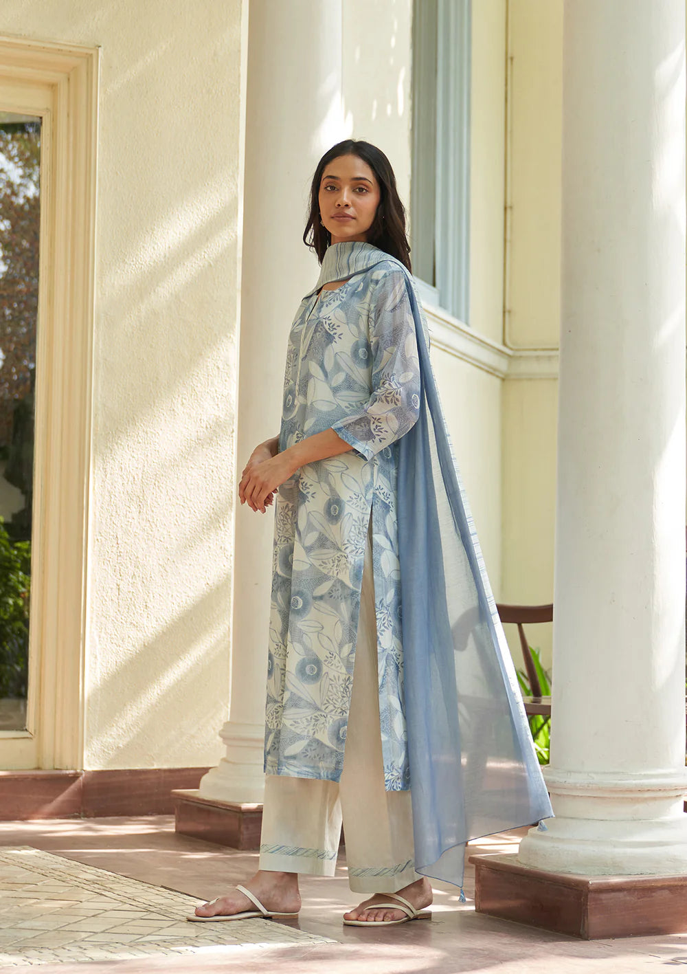 Powder Blue Kurta Set