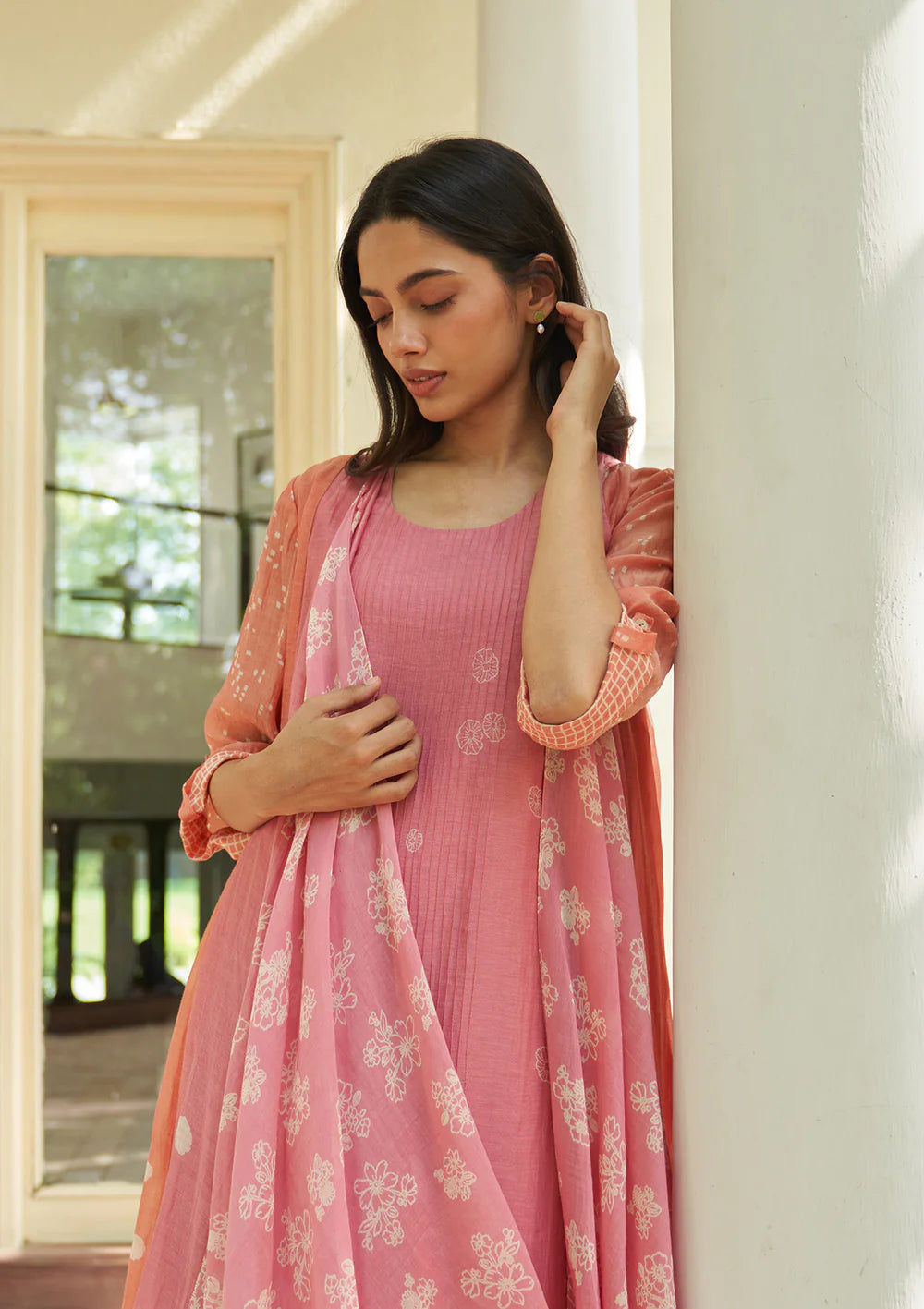 Peony Pintuck Jacket Dress