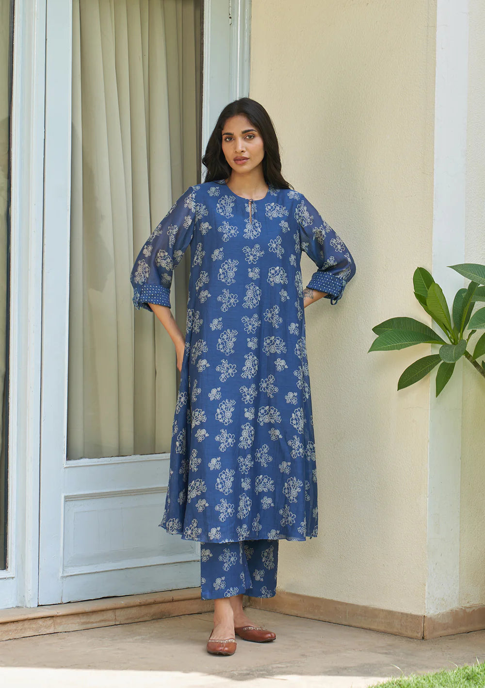 Ocean Blue Floral Co-ord Set