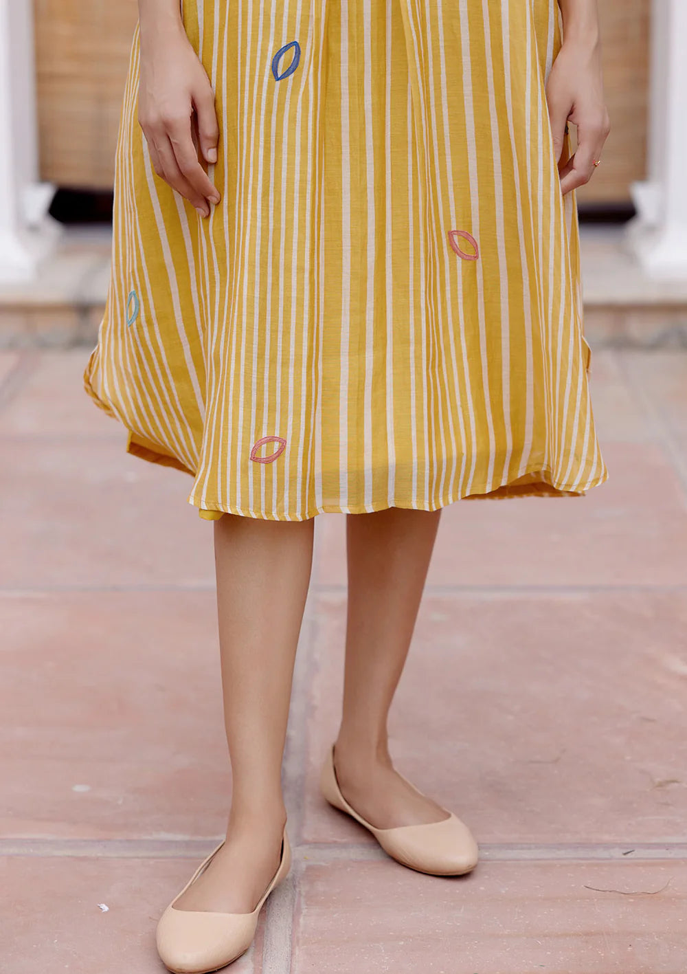 Ochre Printed Dress